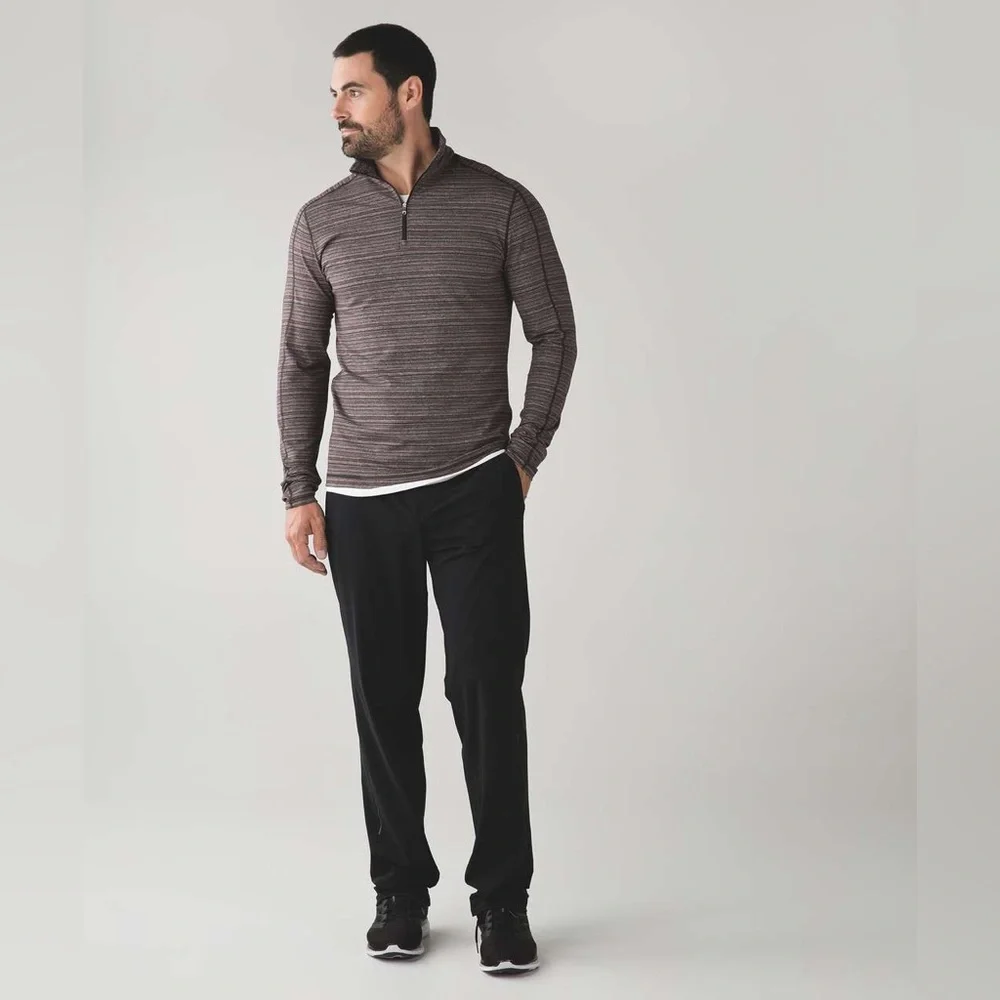 Lululemon Athletica Surge Warm 1/2 Zip Polar Night Stripe